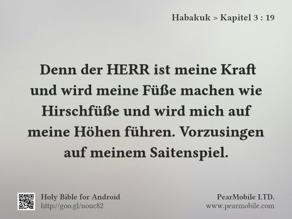 Habakuk, Kapitel 3:19